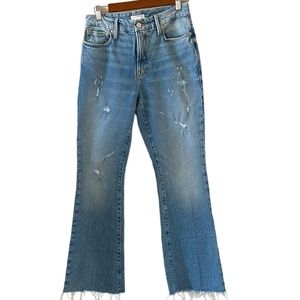 Good American Raw Hem Distressed Jeans Size 2/26